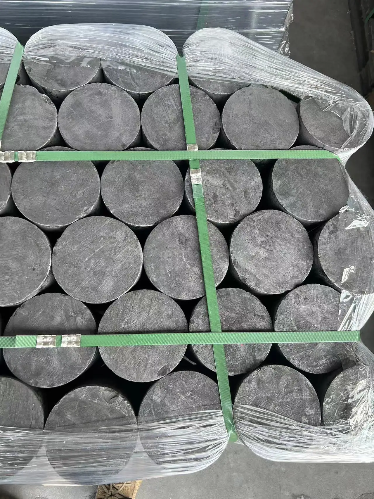 Die- molded  fine-grained high density  high mechanical strength graphite block