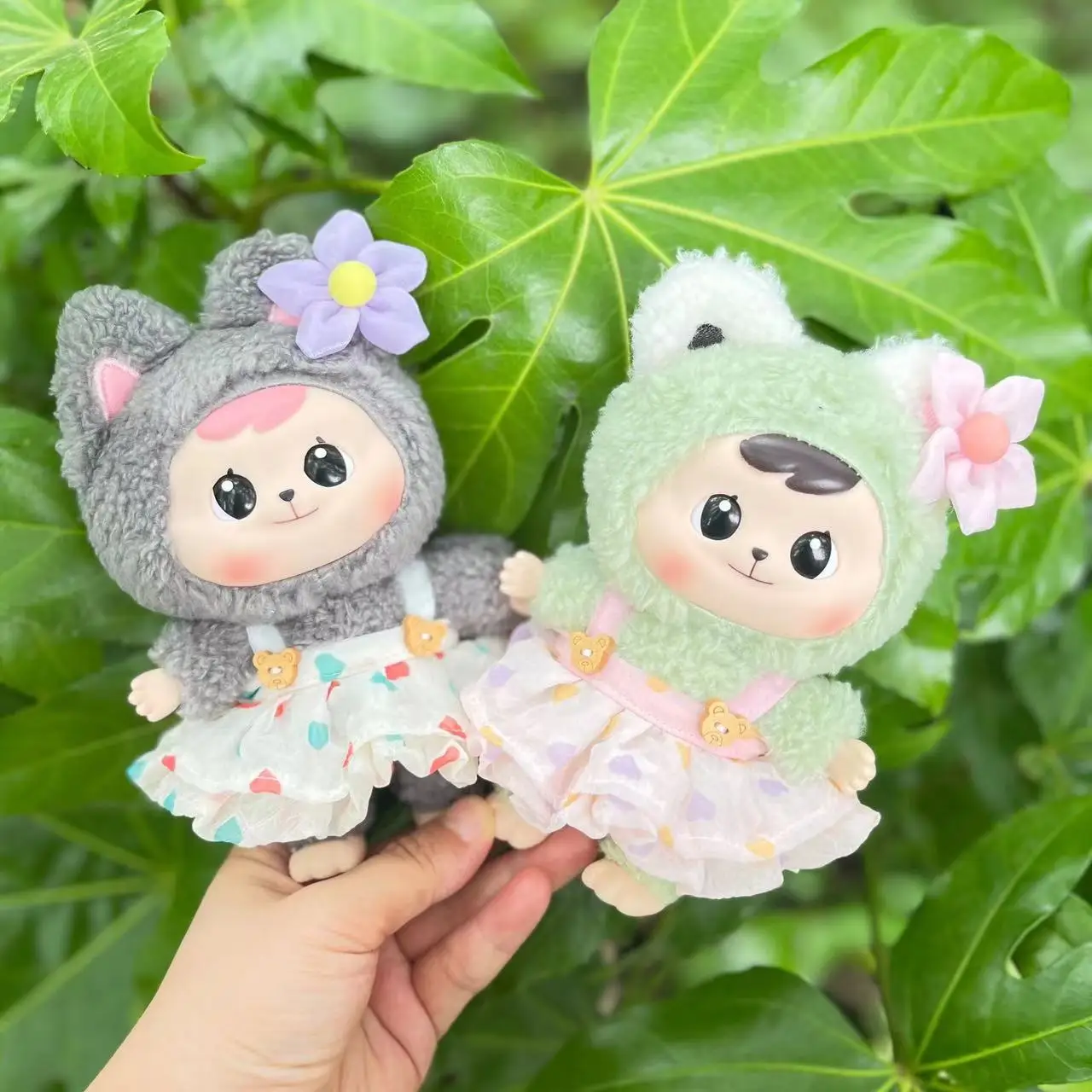 Cute Dress Outfit Clothes Only Bao Ao Plush Blind Box Hug Doll Clothes Wrinkle Love Skirt Suit