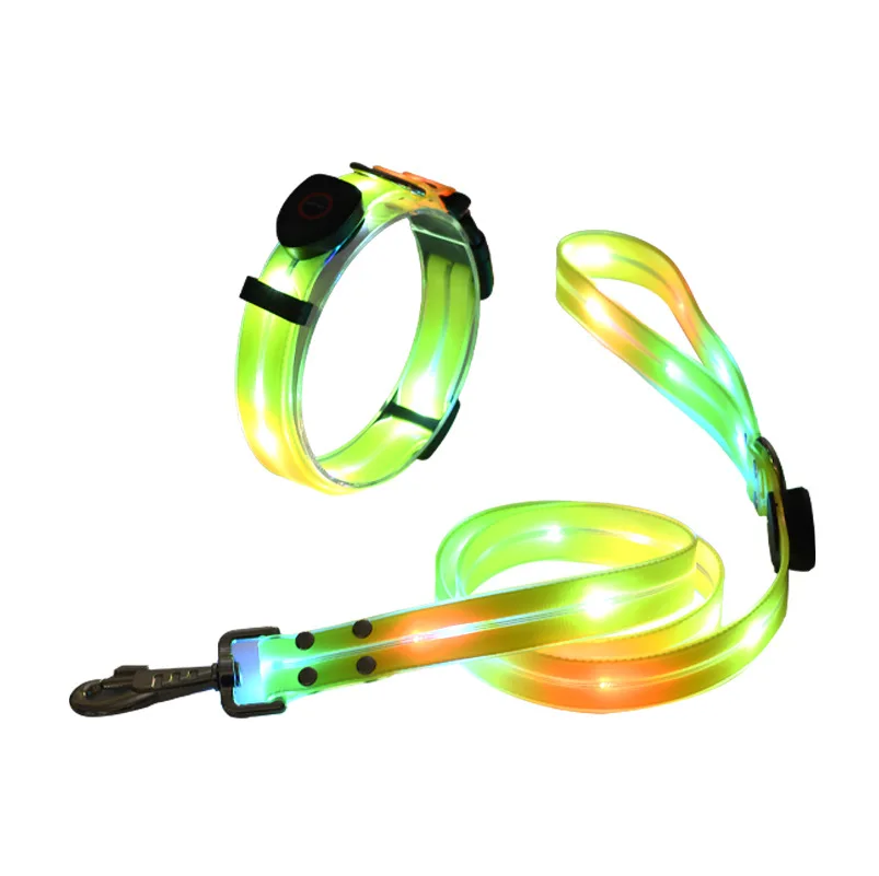Professional Wireless App Customized Luminous Lovely Dog Collar With Display Leash