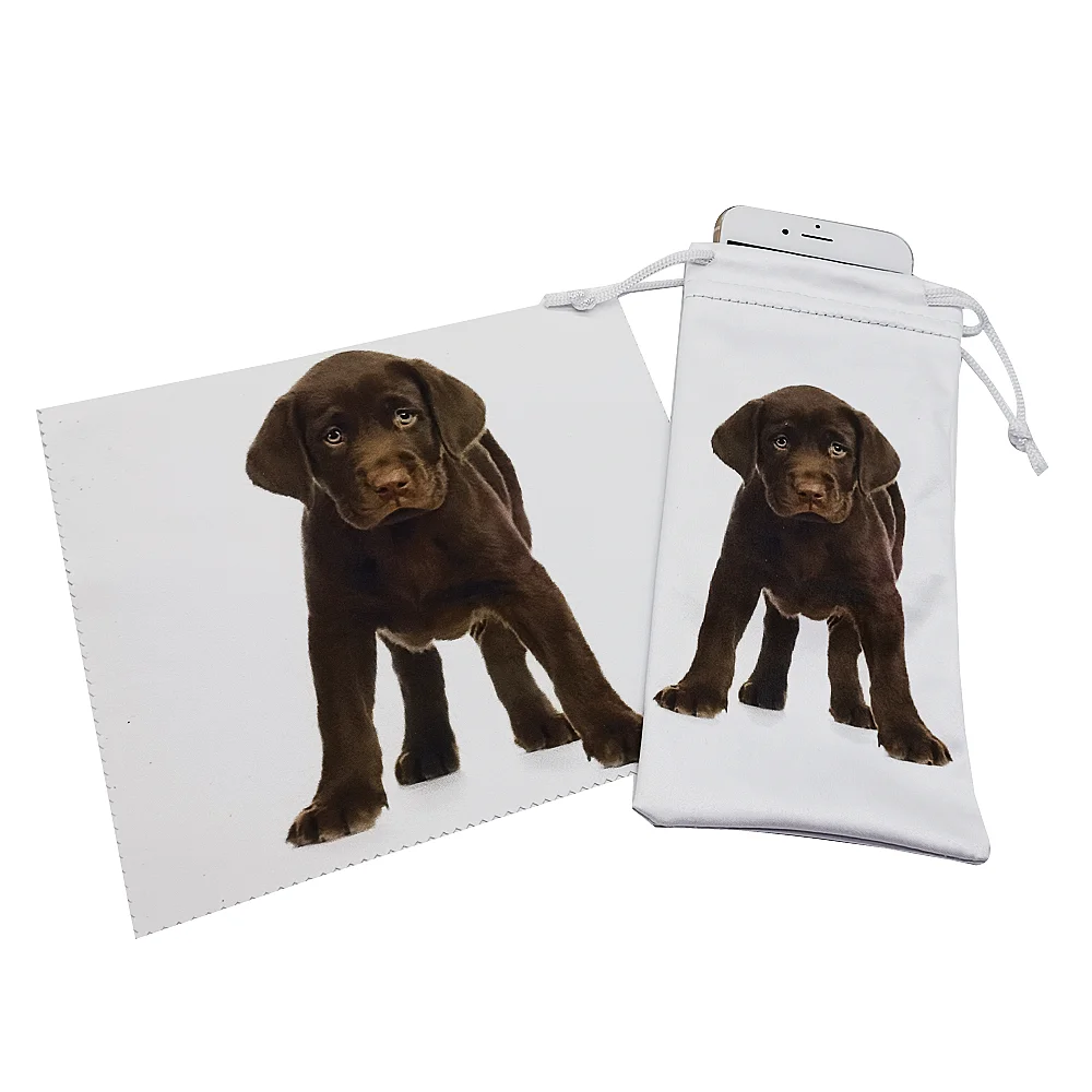 Fashion Microfiber Eyeglasses Cleaner Glasses Clothes Sunglasses Cloth Glasses Cleaning Pouch Bag