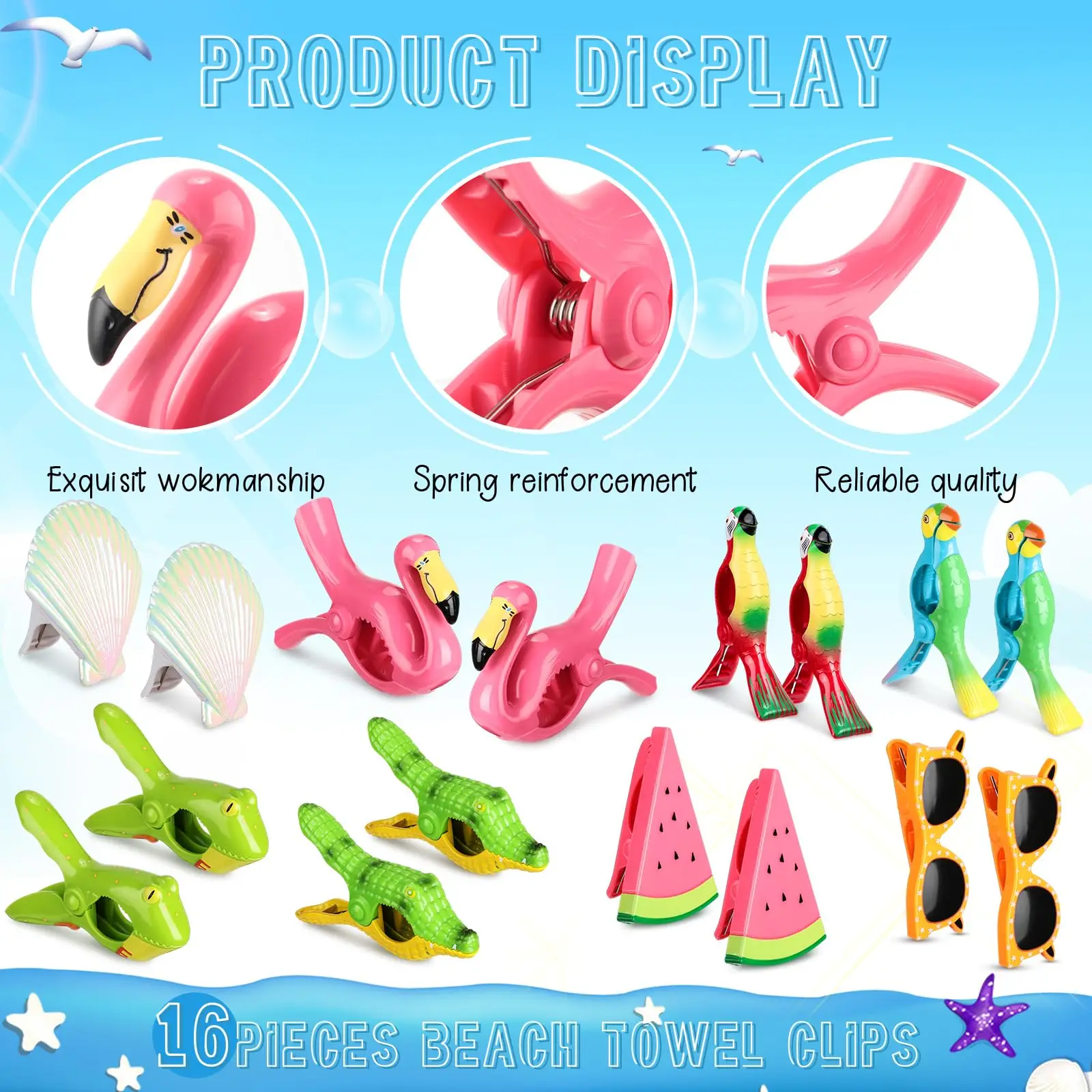 ABS Jumbo Size Plastic Pool Windproof Beach Chair Towel Peg Clip Beach Chair Towel Clips