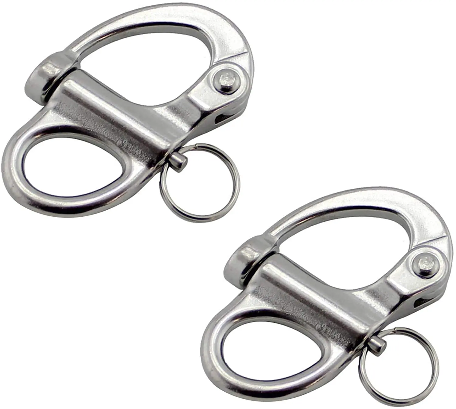 Marine Part Depot Stainless Steel Fixed Bail Snap Shackles