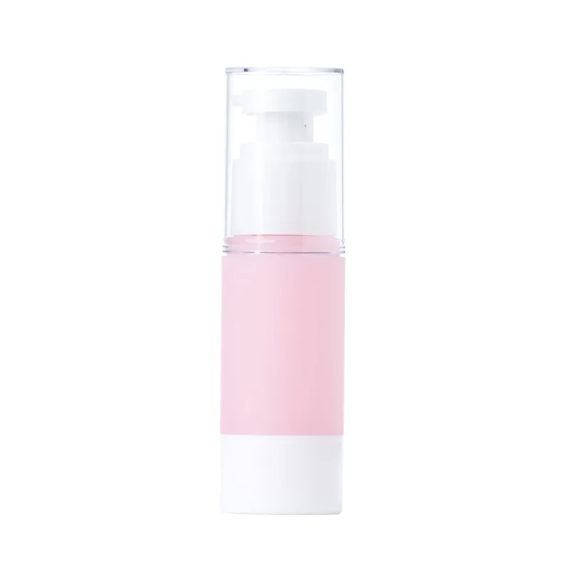Luxury 10/30/50/100ml Refillable Clear Frosted Pink Amber Spray Plastic Vacuum Cometic Lotion Airless Pump Bottle