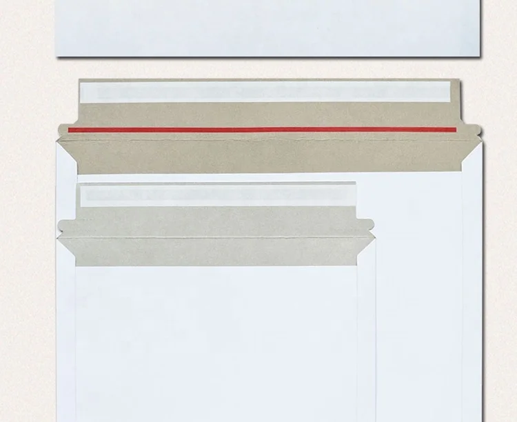 
Custom Printing Cardboard Envelope Rigid Shipping Mailer Durable Paper Mailer Envelope For Invoices/Documents 