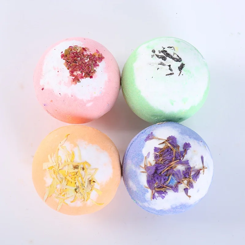 Hot Selling Christmas Gift Set Bath Bomb Custom Packaging Luxury Spa Bath Bombs Bath Ball Bombs Set