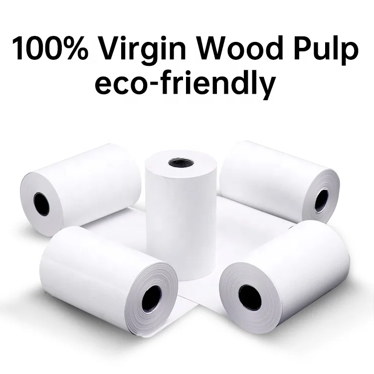 Receipt Paper Rolls 2 1/4 in X 160ft Register Paper High Quality Printing 57x60mm 75gsm