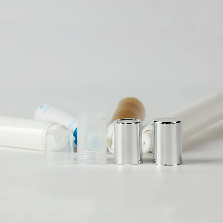 Custom luxury vibration eye cream tube packaging with different metal ceramics applicator