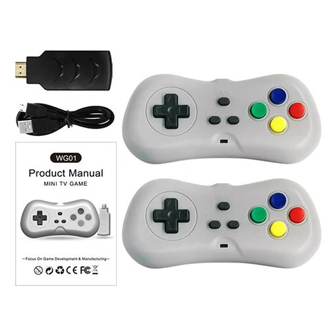 
Retro Game Console with 2 Controllers HD USB Wireless TV Video Games Built-in 638 Double Players Console Classic Video Games 