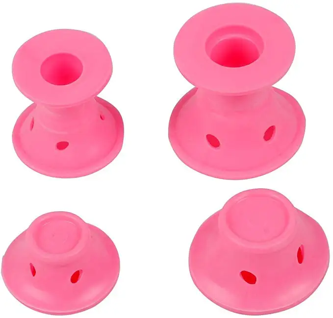 
Wholesale Food Stage Effortless Silicone Hair Rollers Heat Free Portable Silicone Hair Curlers 