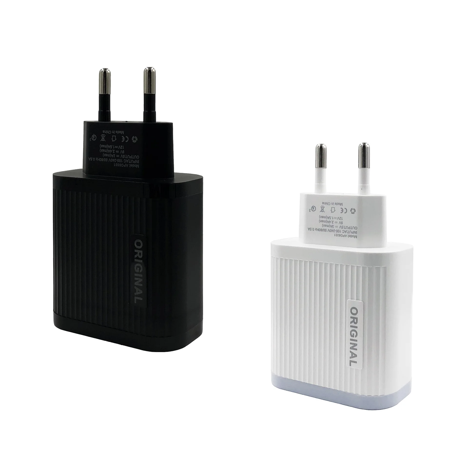 Private model qc3.0 fast charging 5v9v12v mobile phone universal fast charger EU US regulation travel charging