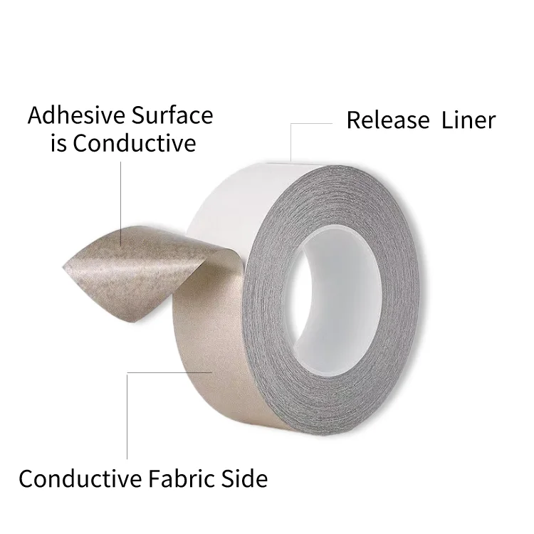 Custom EMl Insulation Foam Gasket Conductive Foam Fabric Tape EMI Shielding Foam Adhesive Tape