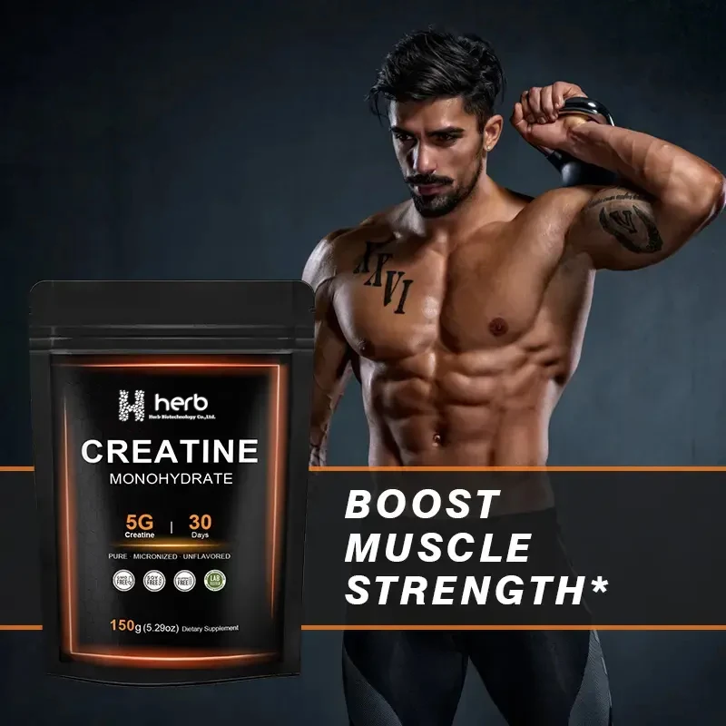 Hot Selling Private Label Efficient Absorption Premium Creatine Supplement pure Creatine Monohydrate Powder