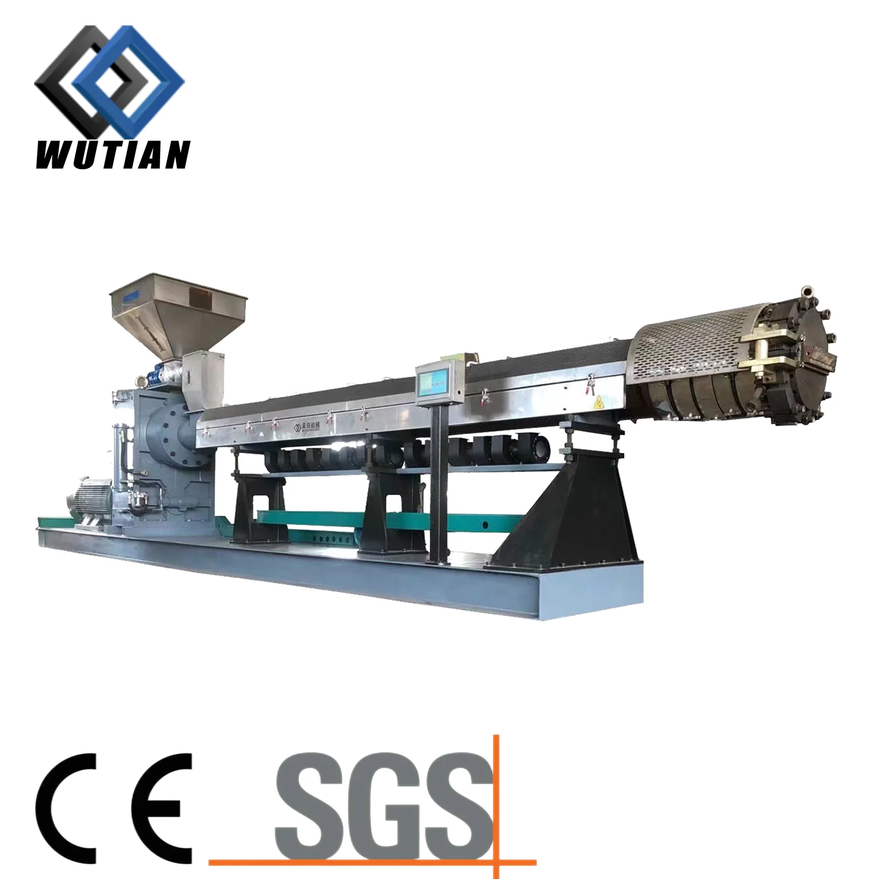 Water Bottles PC PA PET rPETSingle Screw Recycling Granulating Line Water Bottle Recycling Machine