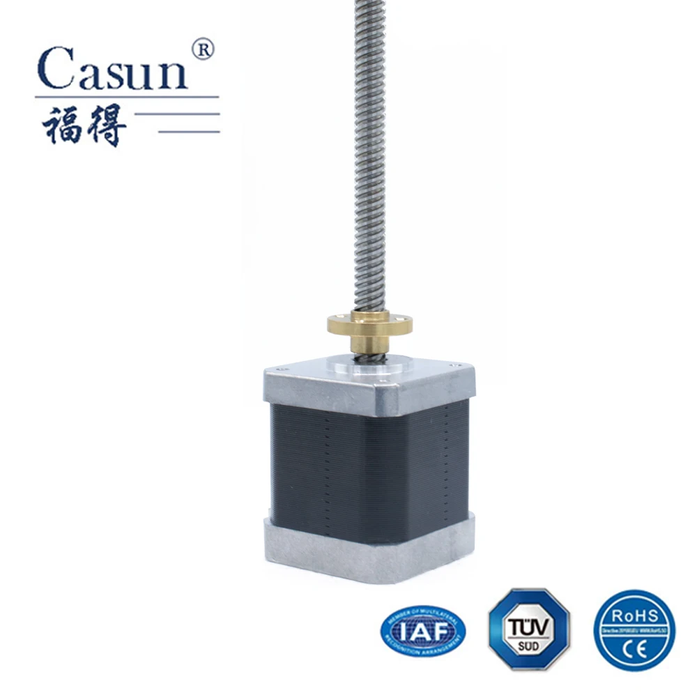 Гибридный 4 линии 300mN. М Нема 17 (Национальная ассоциация владельцев электротехнических предприятий) ходового винта шариковый винт шаговый двигатель