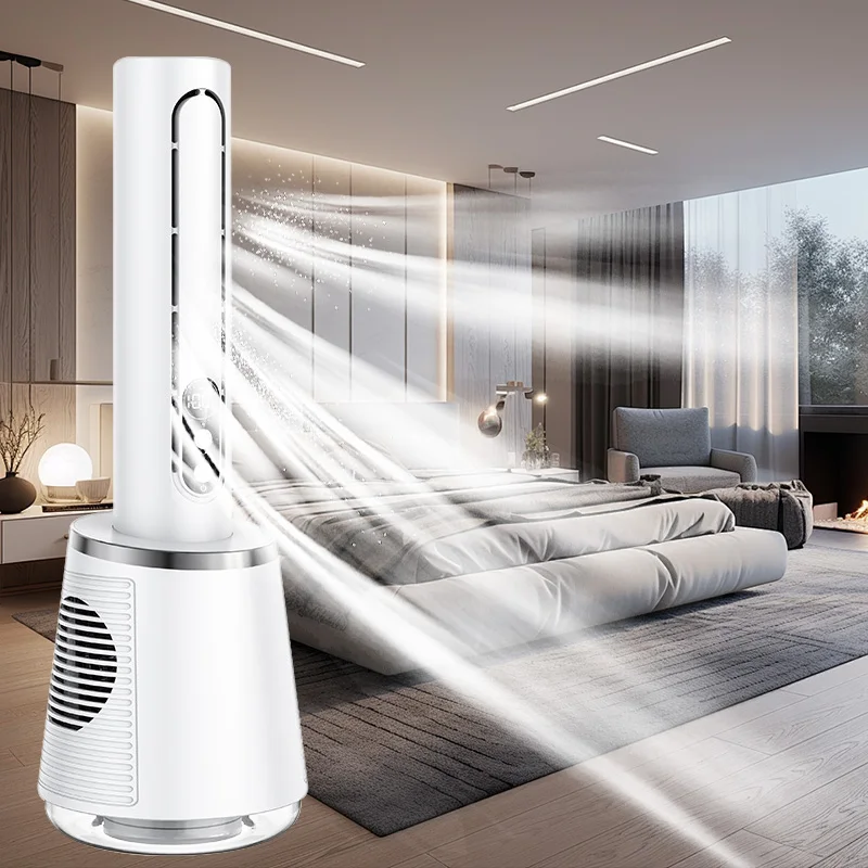 Popular home office Vertical Bladeless Air Purifier Fan Electric Fan Tower Stand Bladeless Fan