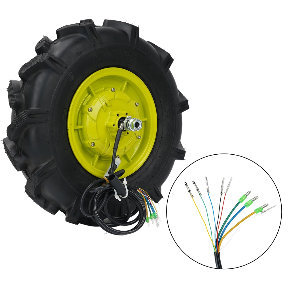 48v 110N.M  high torque low speed 16 inch 4.00-8 tractor tire electric wheelbarrow hub motor