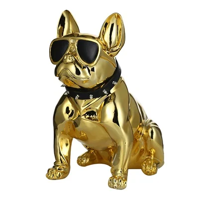 Cool Fibglass Art Store Hotel Window Display French Bulldog Figure Resin