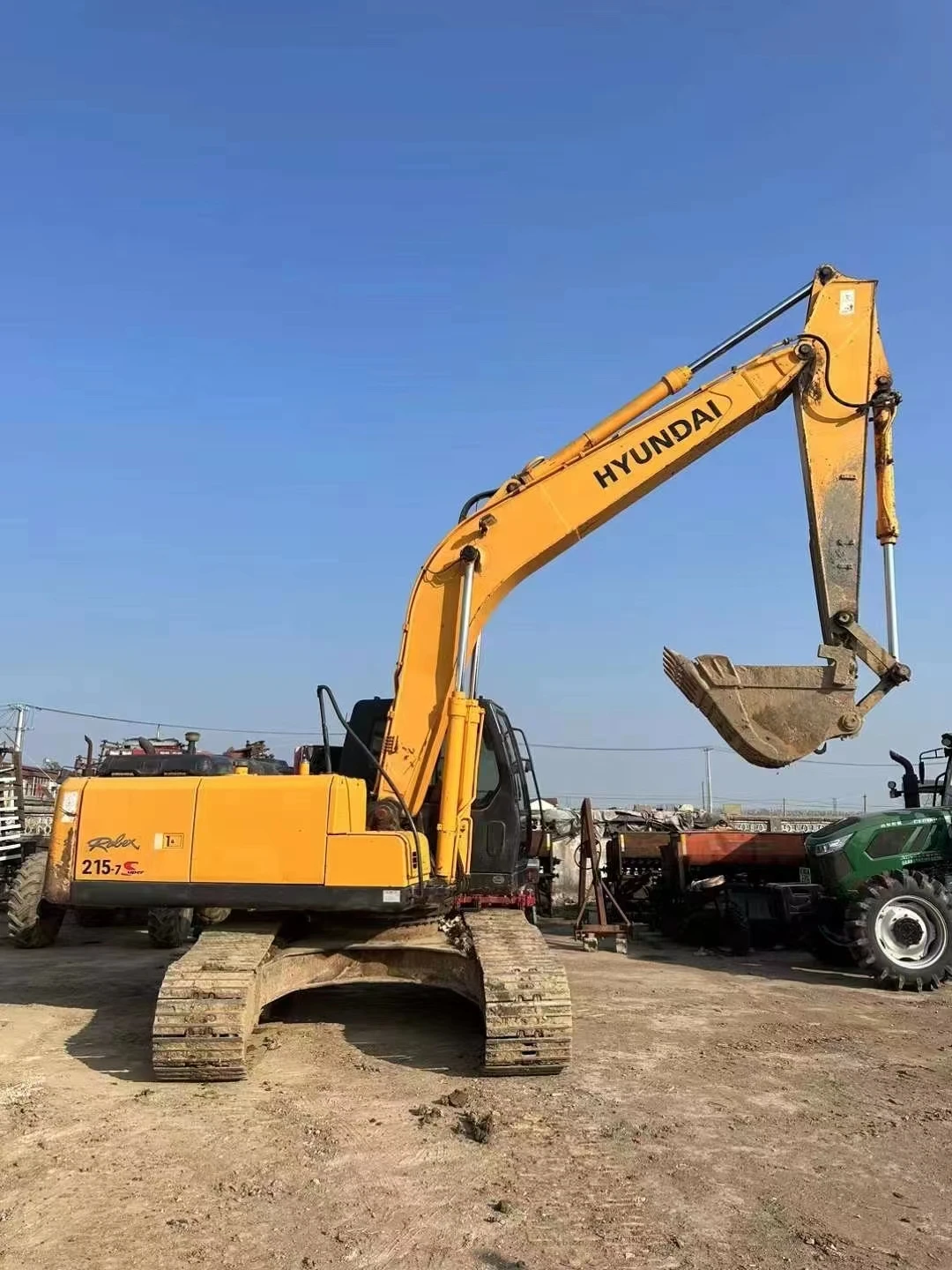 Hyundai 215-7 used crawler excavator second hand original hyundai earth-moving machine 215 210