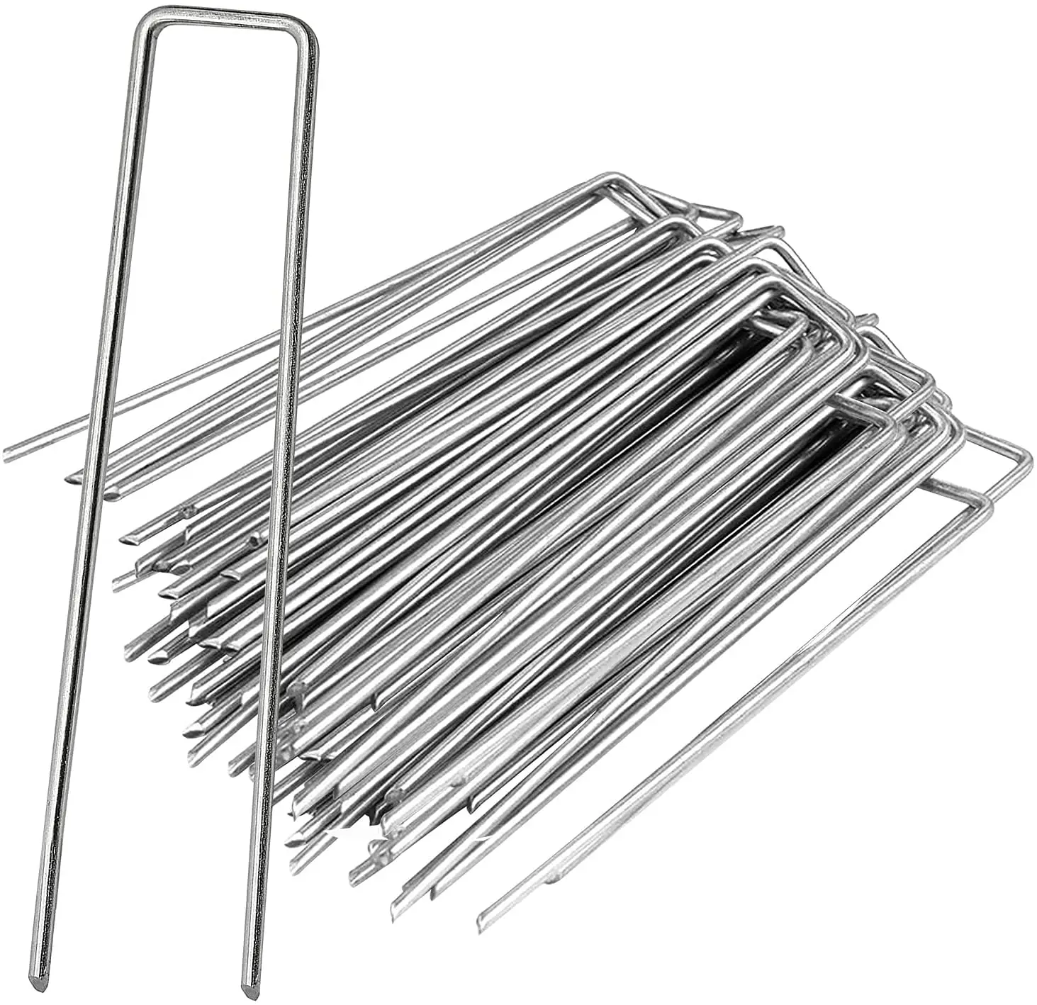 6 Inch 11 Gauge High Quality Galvanized Garden Landscape Sod Staples U Sod Staple