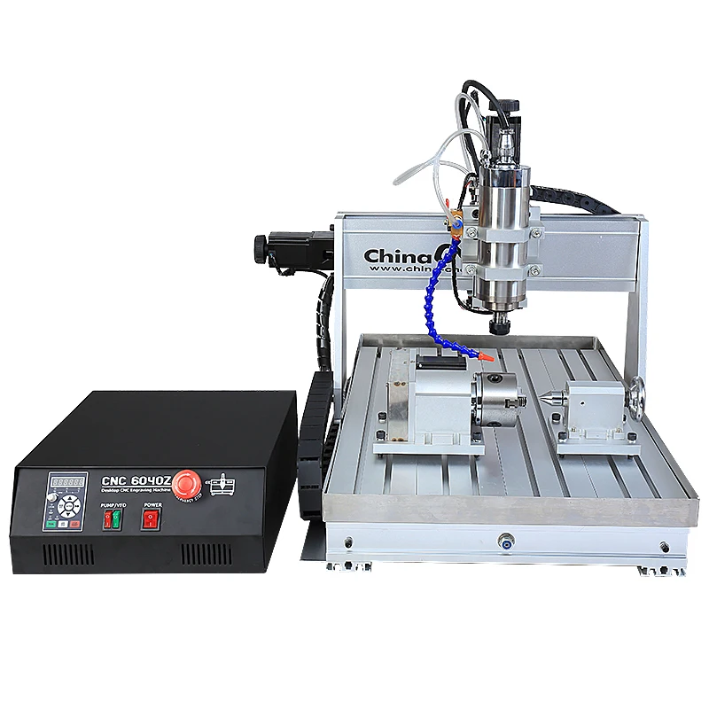 Small desktop 3/4 axis 2200W water cooling spindle 6040 mini cnc milling router Machine  with water sink