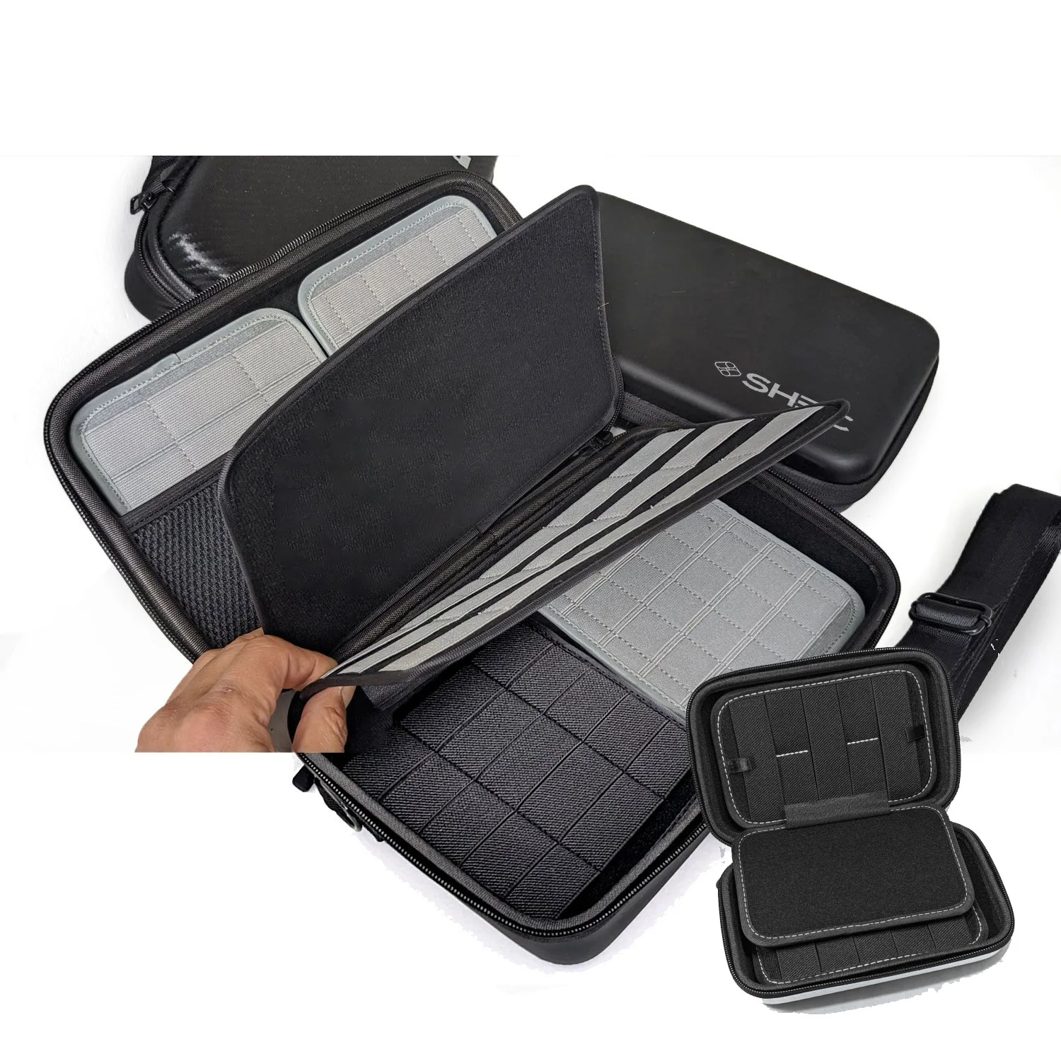 Custom EVA Carbon Fiber EDC Folding Knife Padded Case Box Safety Packaging