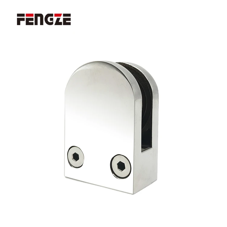 FENGZE Manufacture Balustrades Handrails Glass Railing Balcony Glass Railing Clamp