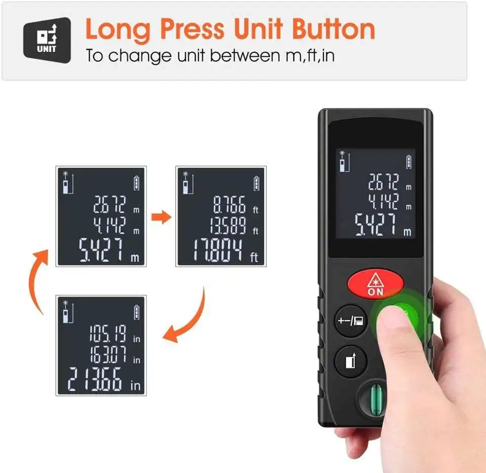 100m portable digital distance laser measure hot selling easy use /100m laser distance meter/ 100 laser rangfinder price