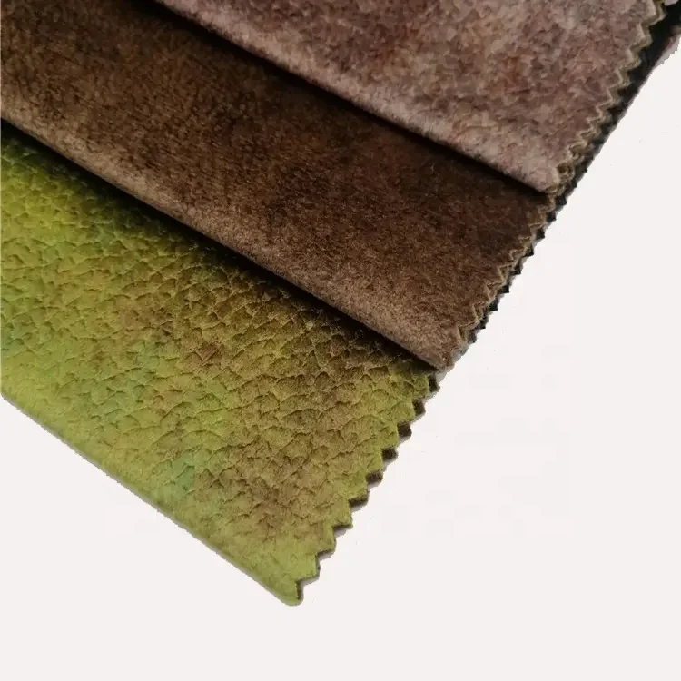 Upholstery embossing textured sofa velour fabric price per meter embossed polyester velvet fabric with backing fleece