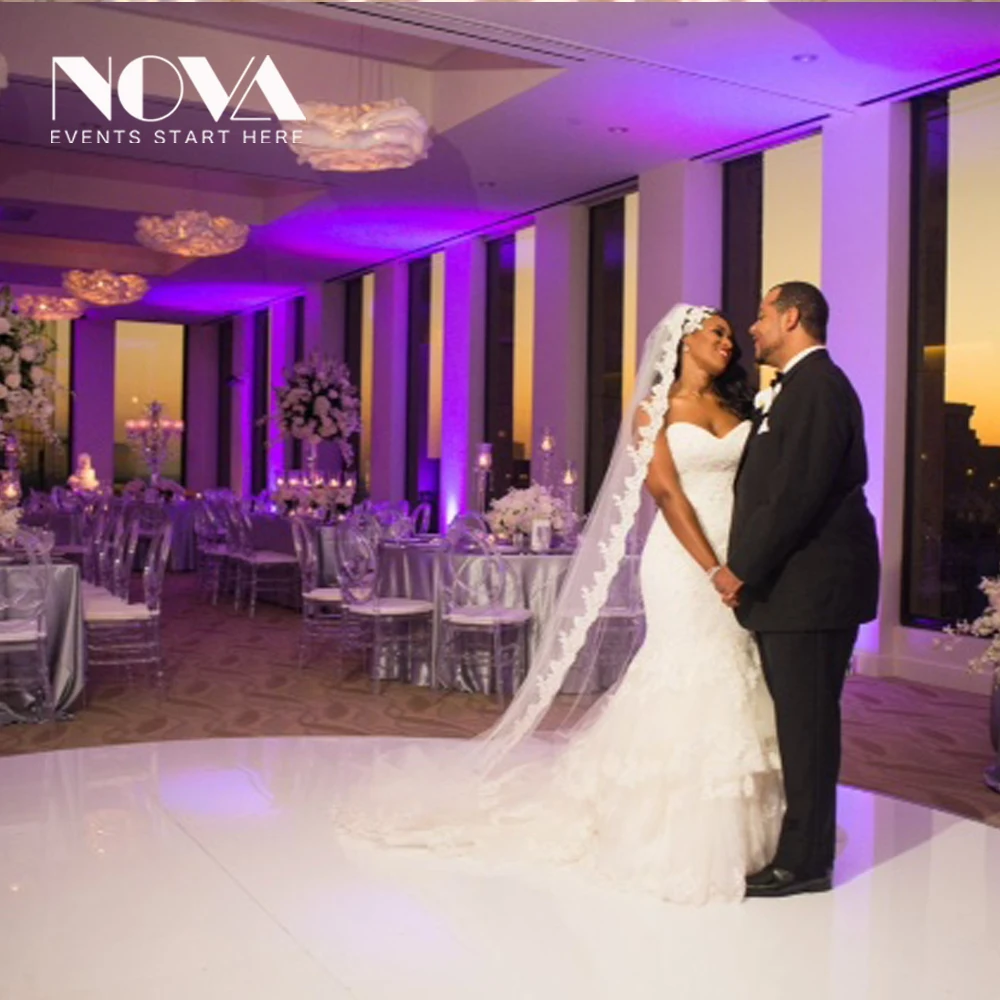 High quality portable break dance floor white