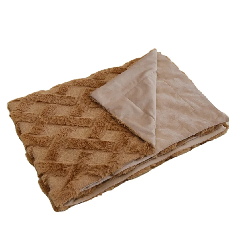 Luxury Quality Coral Fleece Blanket for Couch Bed Thick Fuzzy Warm Winter Soft Throw Blanket