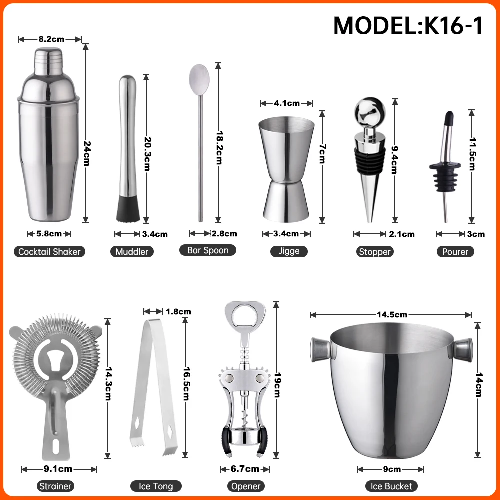 OUYADA Factory 1.5L Travel Picnic Stainless Steel Ice Bucket Strainer Set Bar Tool Accessories Wine Bottle for Beer