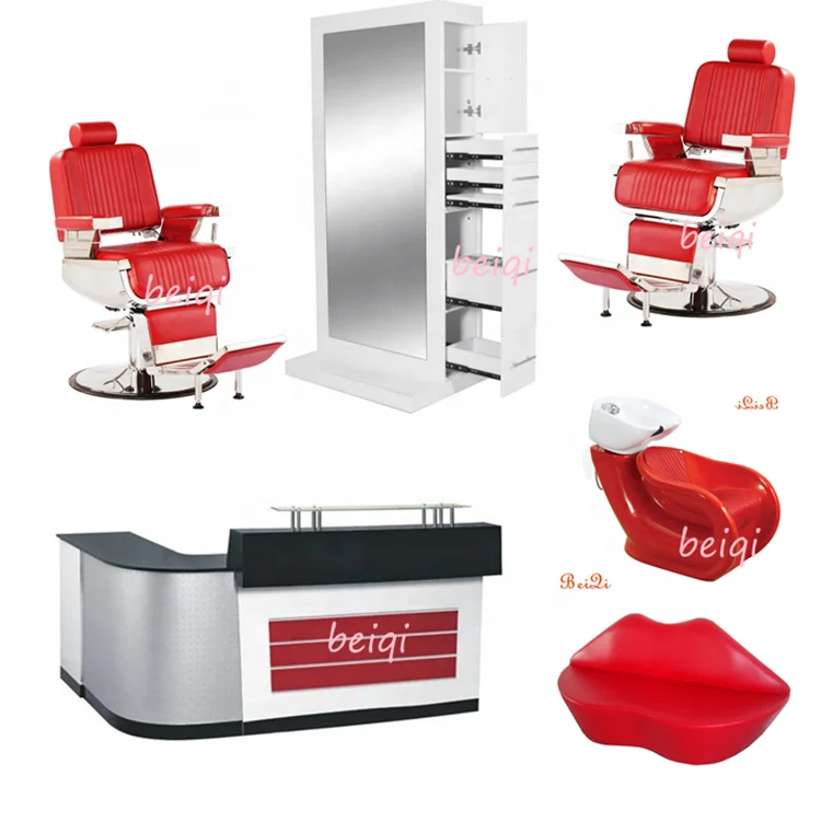 European Hotsale wholesale led takara grey barber chair salon furniture