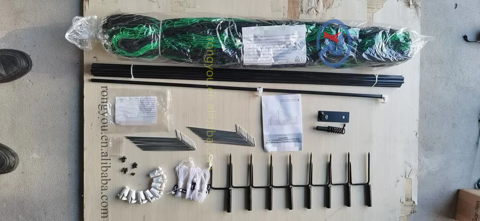 Non-Electric Poultry Fence 1.25m Tall 21m Long Chicken netting