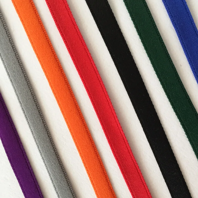 10Mm Spandex Nylon Soft Flat Earloop Elastic Band Suede Elastic Loop Cord Elastic Rope Stretch String For Face Mask