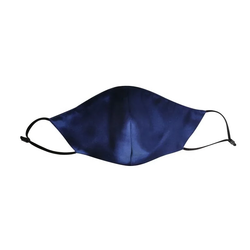 19mm jili 3 layer fancy breathable pure mulberry silk face mask with gift box and filter