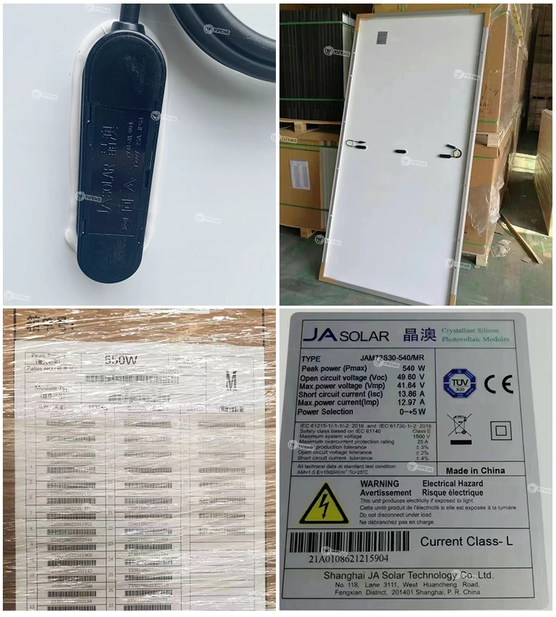 JA Solar Panel Kit PV Panel JAM72S30 530-555/MR 530w 535w 540w 545w 550w 555w Watt PERC Tier 1 Solar Plates Price for Home