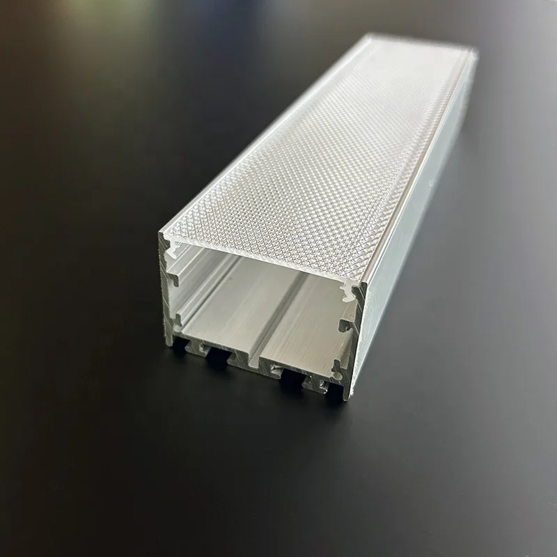 Wholesale Prismatic LED Housing Body Extrusion Aluminum Profiles for Linear Light PC Cover Ceiling Lamp Covers with LED
