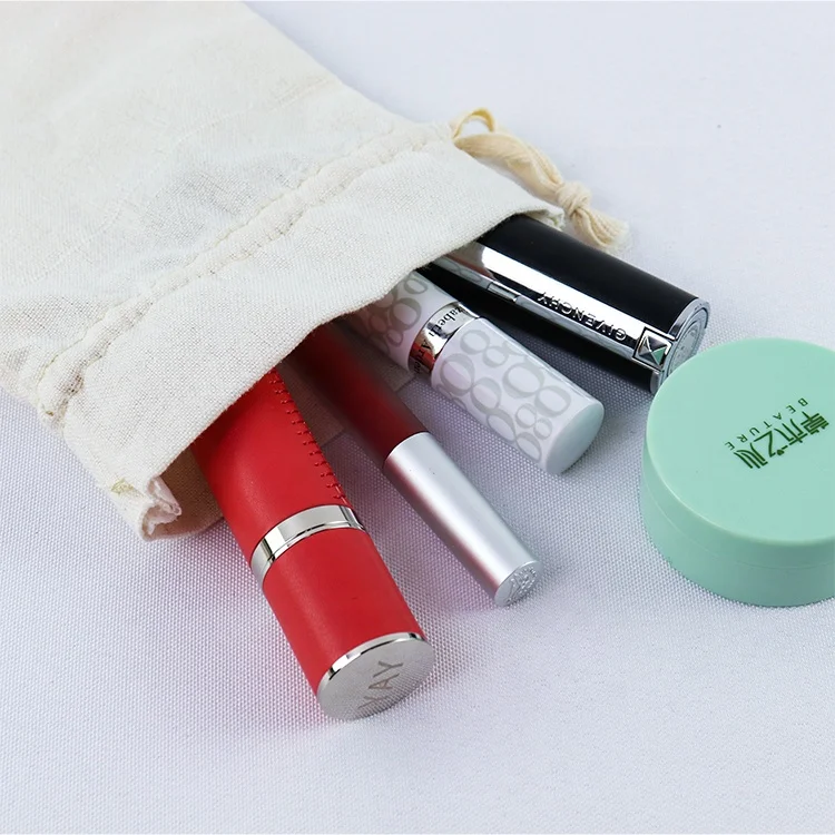 ISO BSCI LVMH factory eco-friendly small silk gift bags polyester logo satin drawing string bag custom cotton