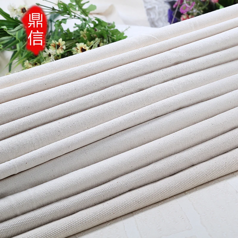 8 Oz Canvas cloth canvas cotton fabric spot grey fabric thickened pure cotton handbag original canvas material fabric