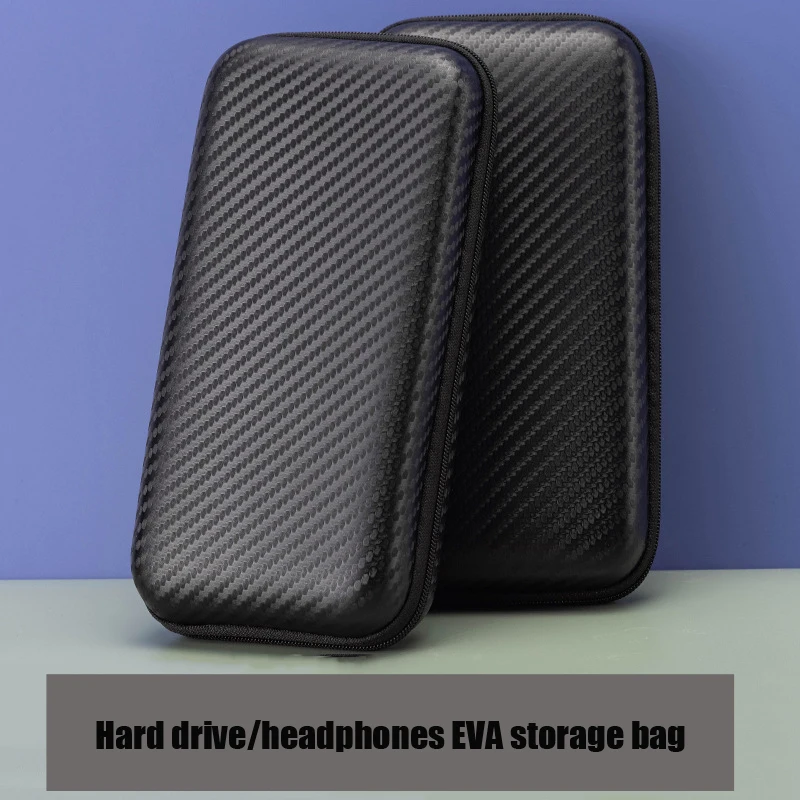 Custom Small Travel Storage Bag EVA Waterproof Headphone Hard Disk Box Portable 3C Digital Accessories Organizer Hard Disk Case