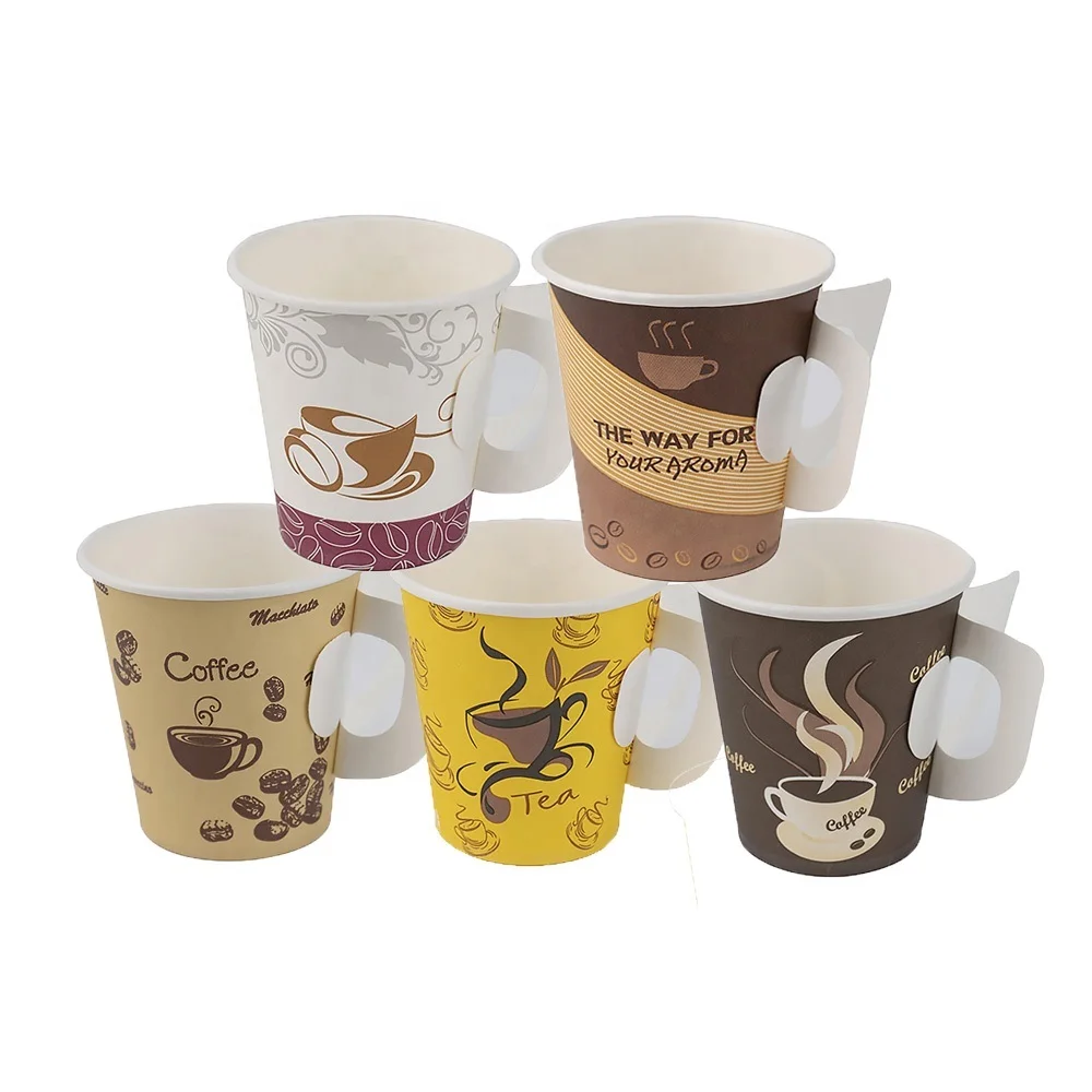 Disposable Single Wall Paper Cups Hot & Cold Coffee Milk Tea  Custom Cups
