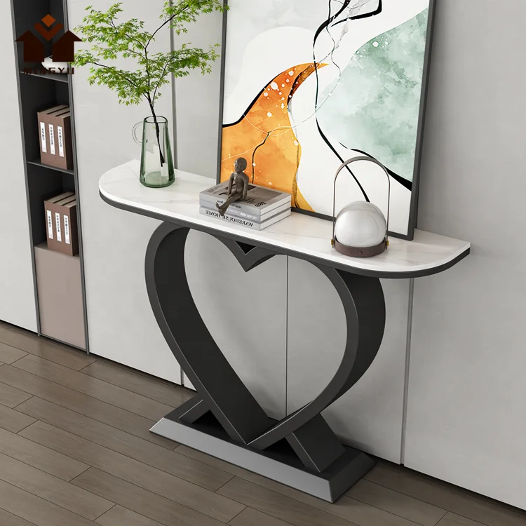 Nordic Heart Shape Console Table Ins Popular Decoration Large Capacity Sideboard Keep Things In Order Dressing Table Durable