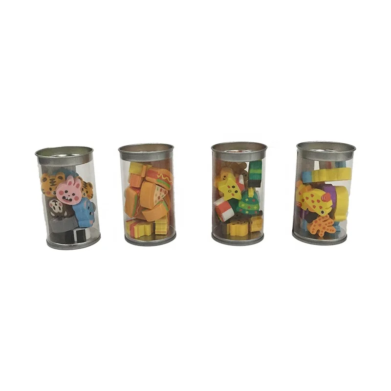 2024 New Products Good Price Stationery Sets Custom Logo Rubber Eraser For Kids Gift Kawaii Pencil Erasers Set