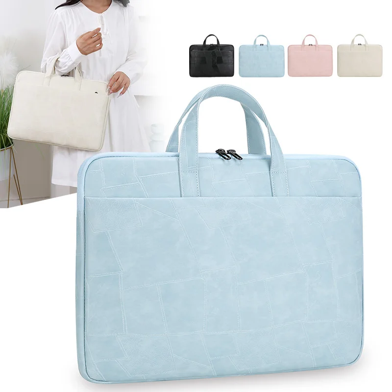 Wholesale custom High quality 14 15 15.6 inch New waterproof material portable macbook Ipad laptop bags for men hand bag