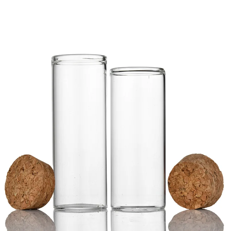 37mm Straight mouth cork glass bottle rose sub-bottling flat mouth test tube bottle agarwood bottle