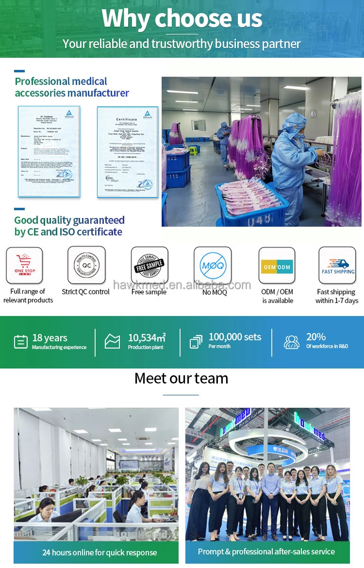 Hawkmed EOS Gravity Disposable Precision Filter Infusion Set Sterilization of Infusion Set