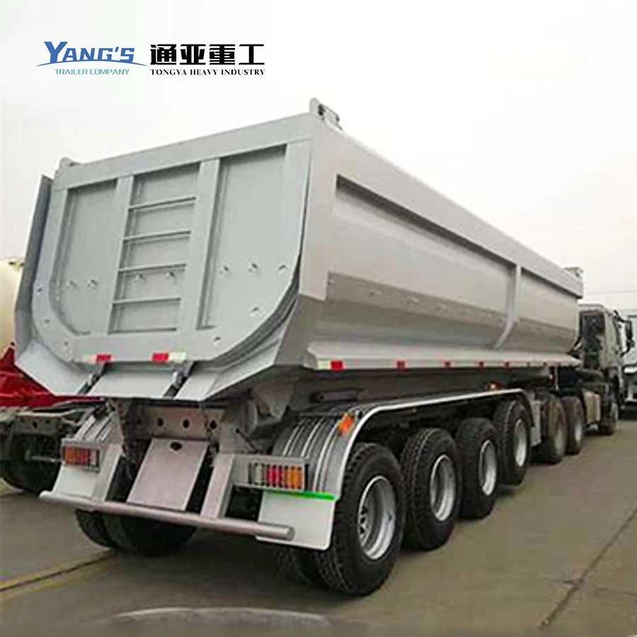 Dump Semi-Trailer China 40 Ton 50 Ton Truck 3 Axle Hydraulic Mining Tipper Trailer Dumper Semi Trailers