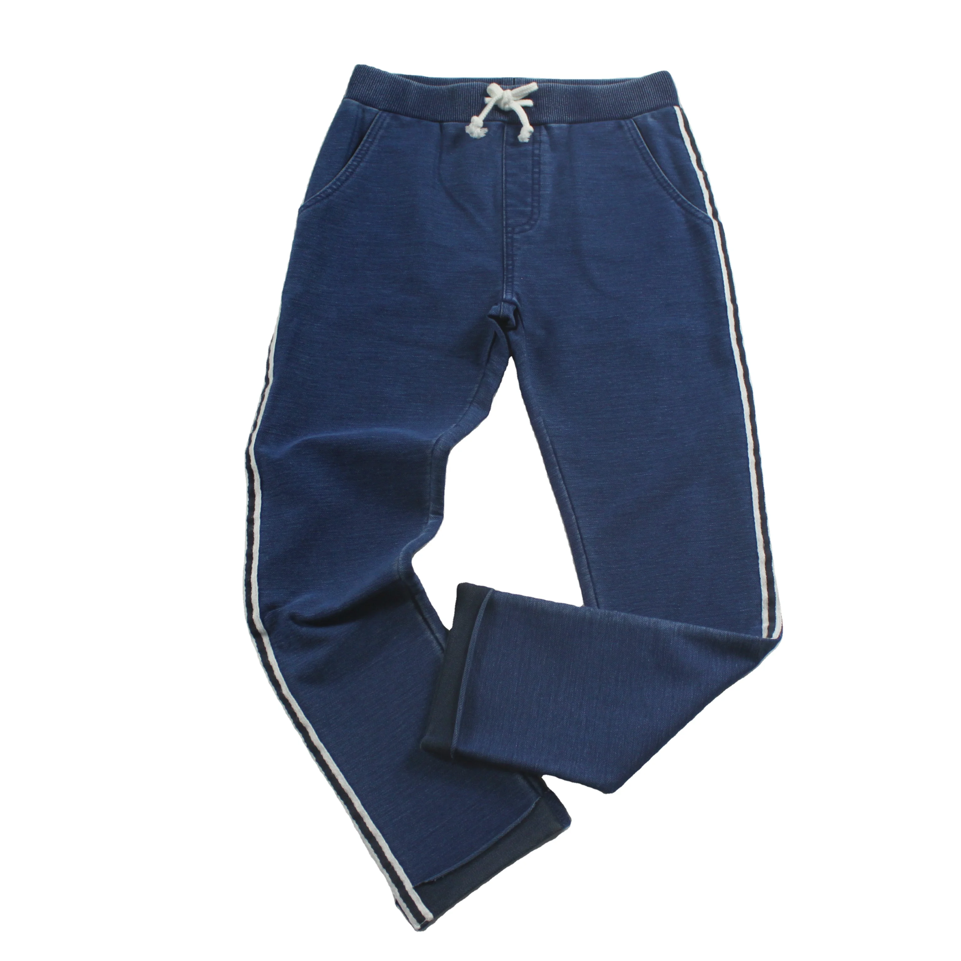 
Manufacturer Wholesale Blue Custom Cotton Gym Pants Sportswear Boy 