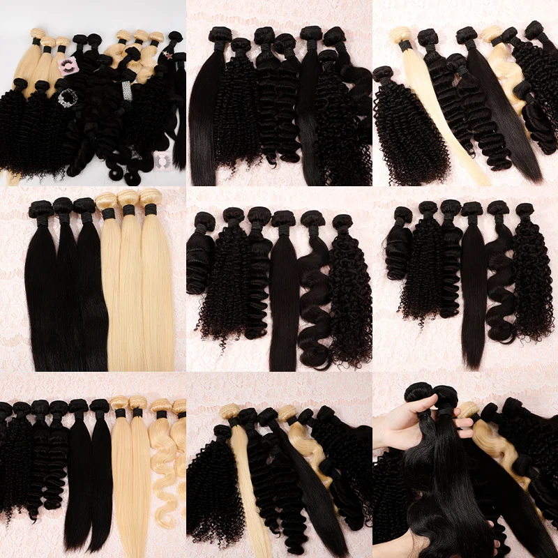 Hair Bundle Raw Virgin Cuticle Aligned Hair,Human Hair Weave Bundle, Mink Virgin Brazilian Hair Vendor