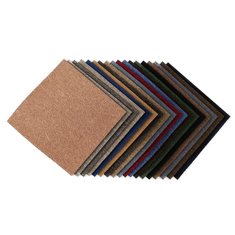 High Quality Luxury 100% Pp Carpet Tiles Office Oem Office Commercial Carpet Tiles 50x50cm Squares Carpet Factory